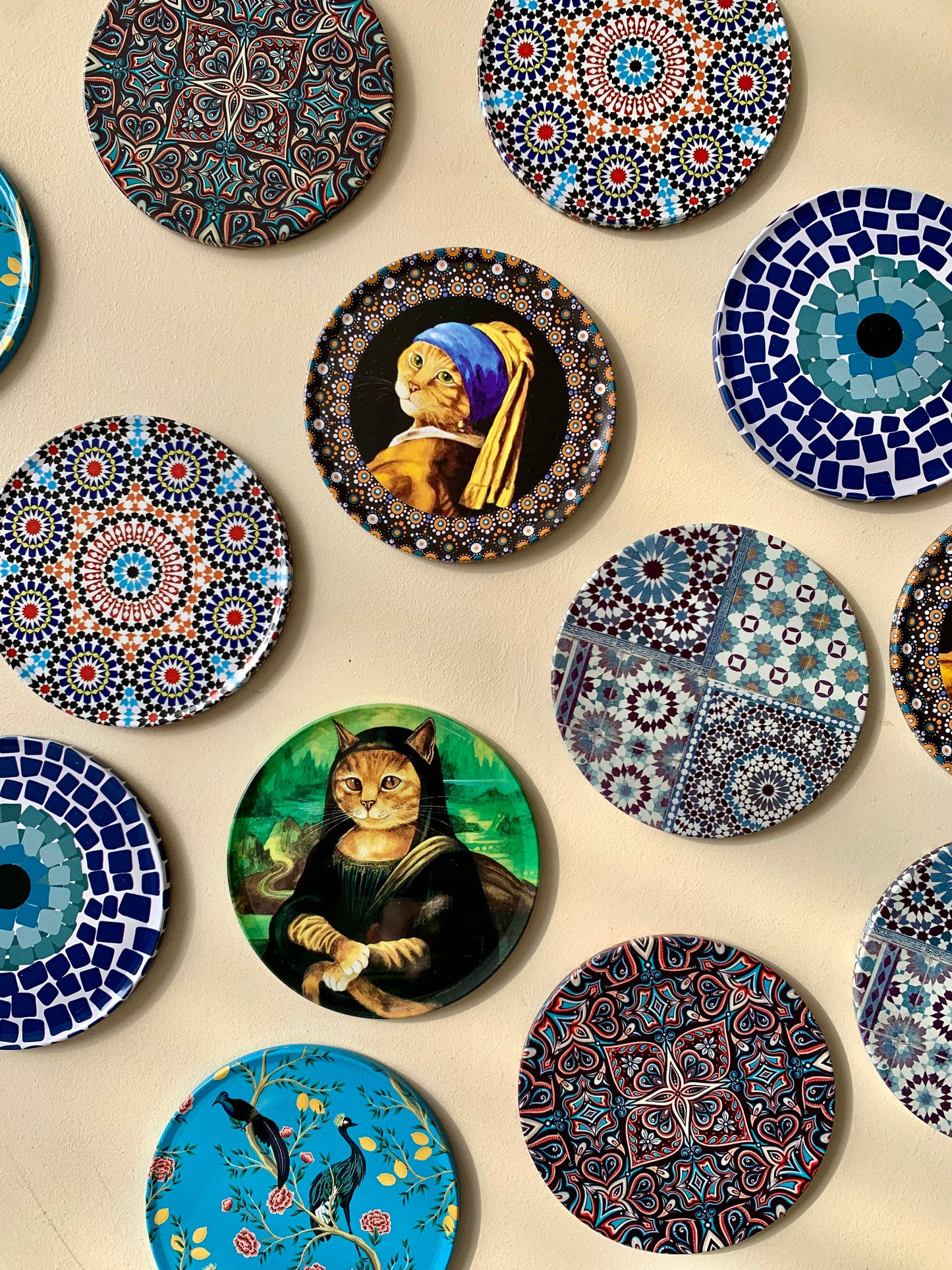 Mona Lisa Kitty Coaster