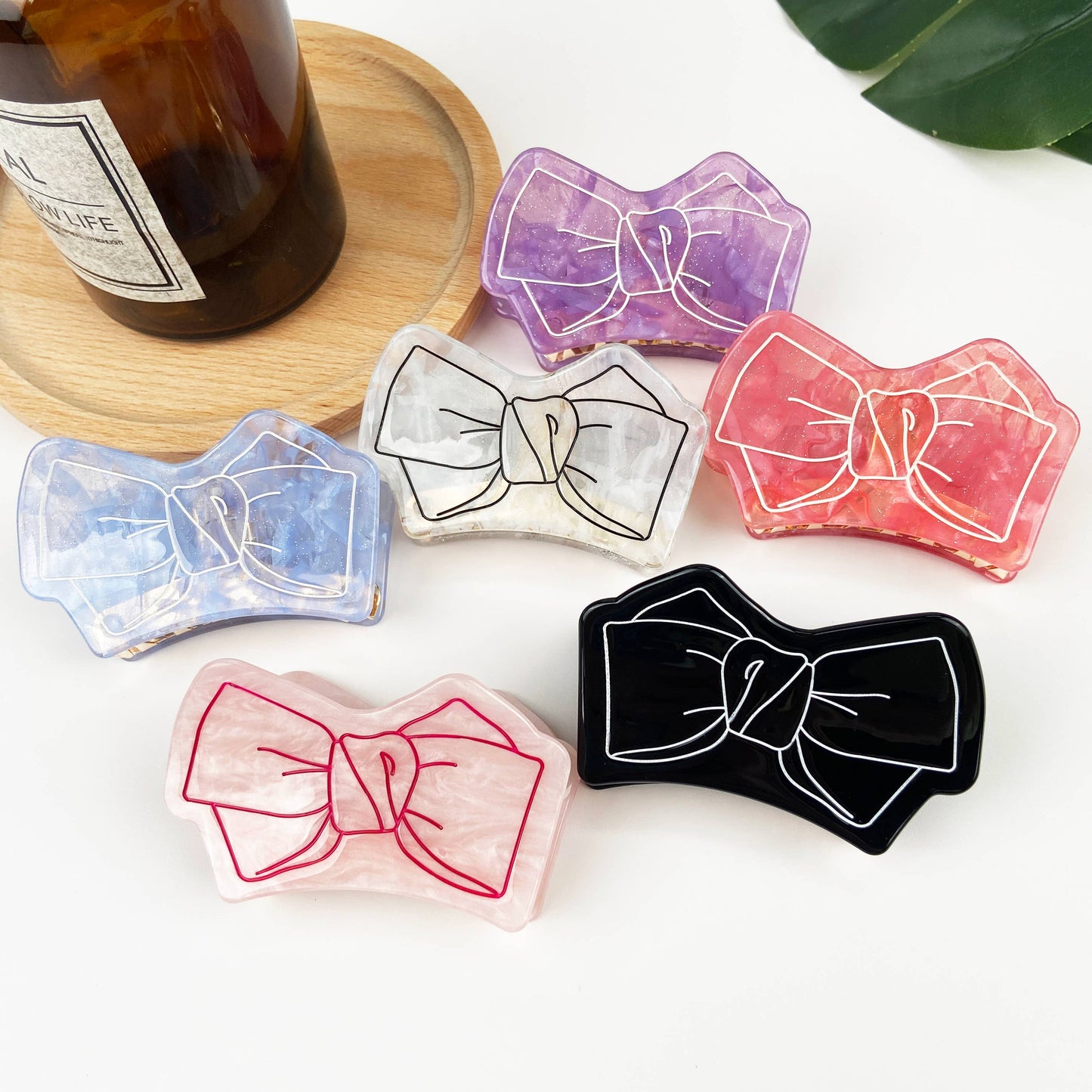 Bow Hair Clip: Blue