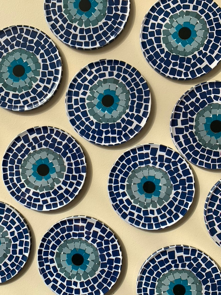 Mosaic Evil Eye Coaster
