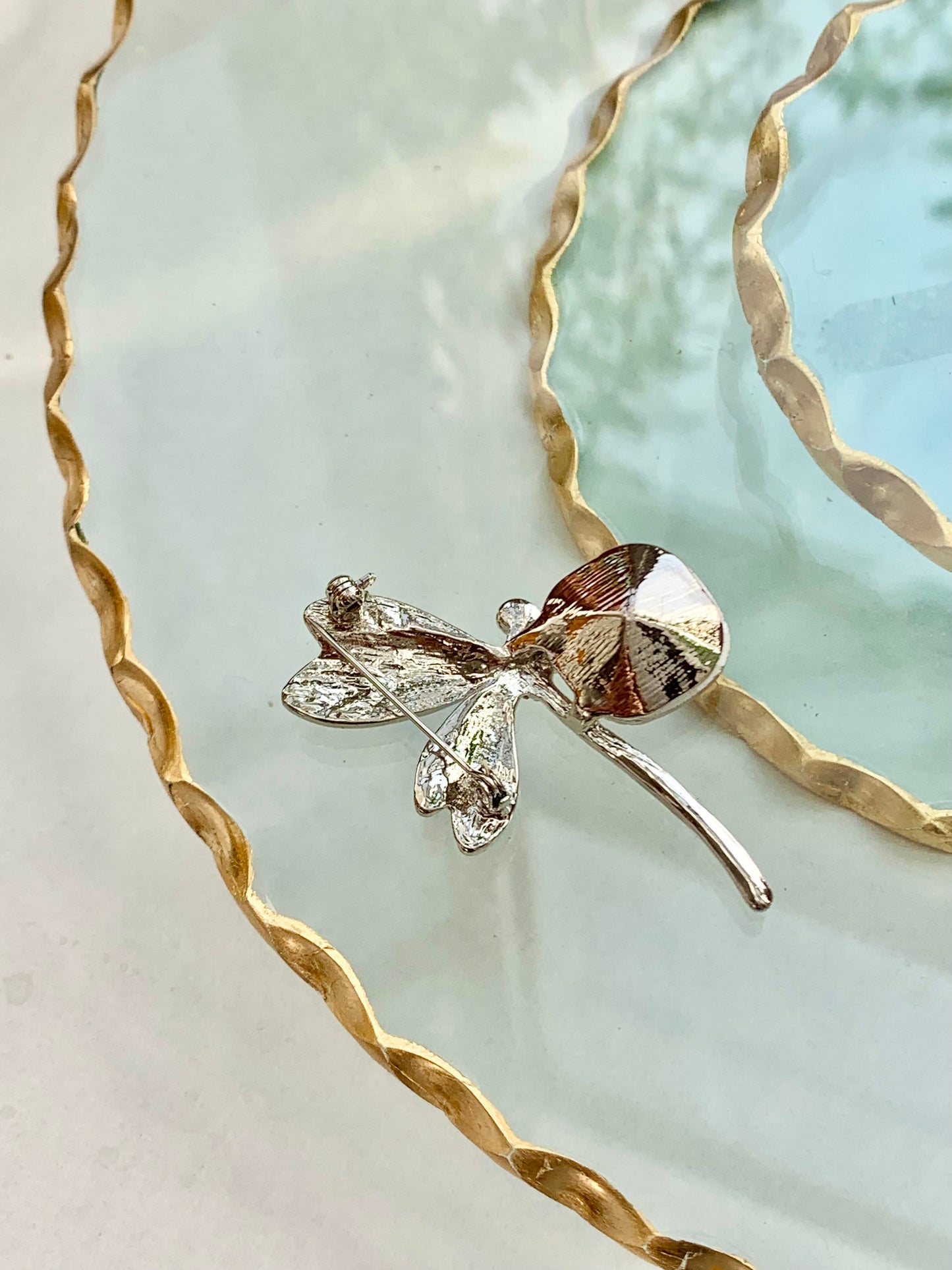 Jewelled Dragonfly Brooch Pin