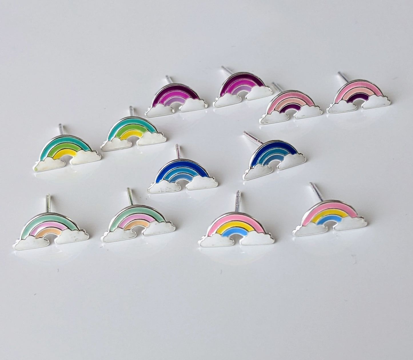 Plum Rainbow Stud
