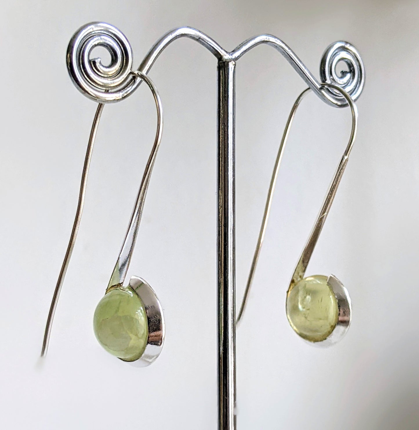 Halley's Earring- Prehnite