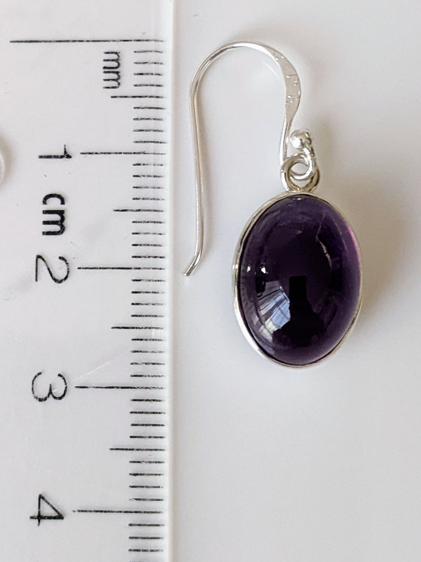 Amethyst Oval Earrings