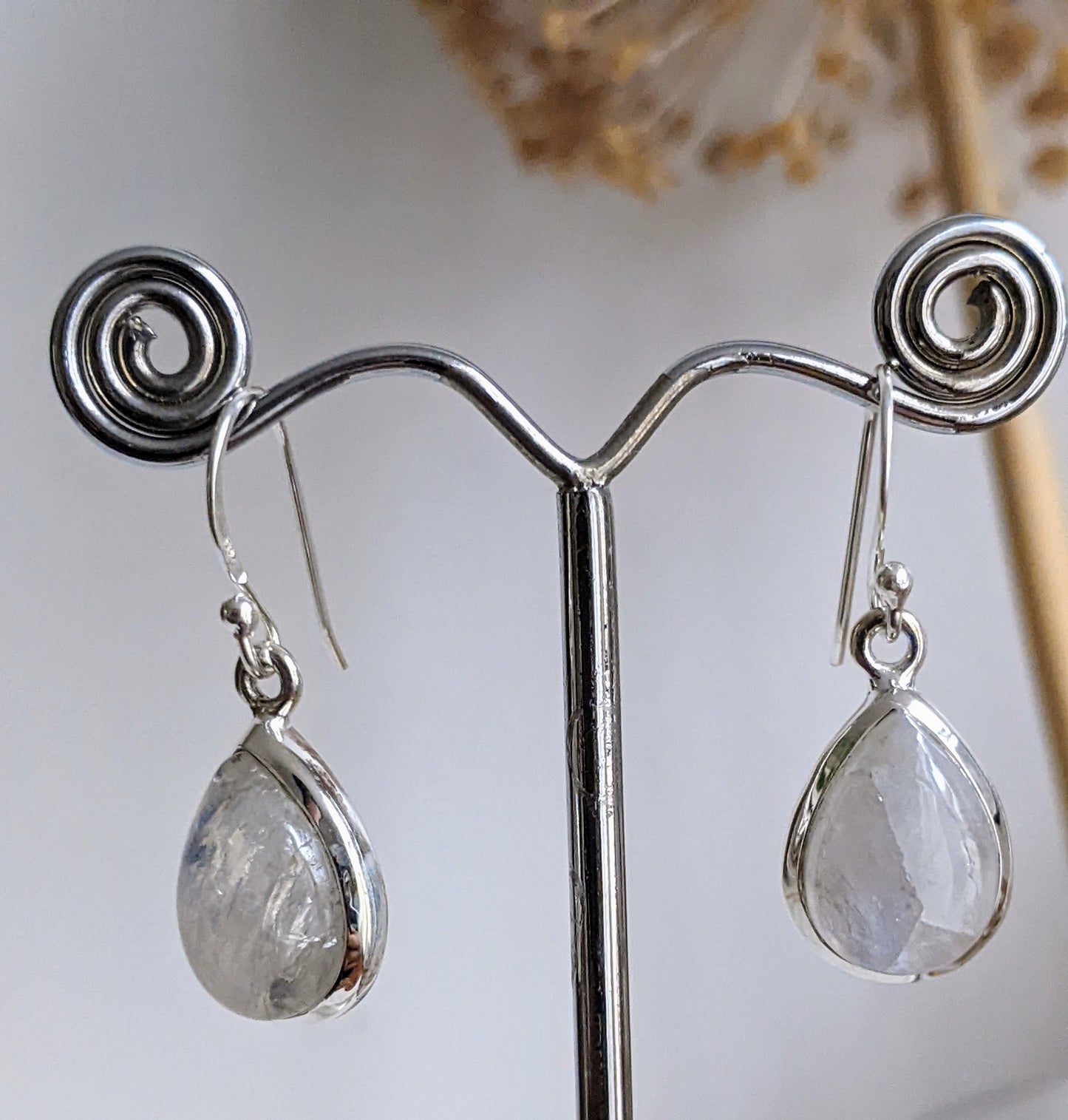 Moonstone Teardrop Earrings