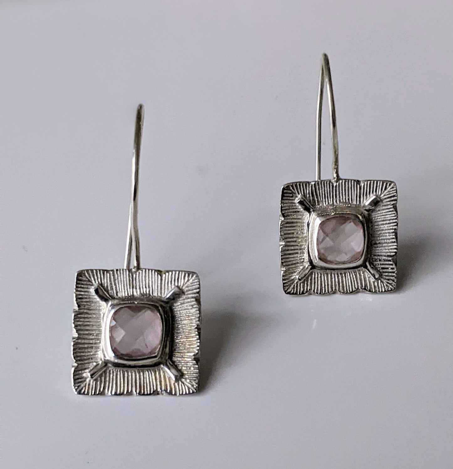 Catherine Rose Quartz Earrings