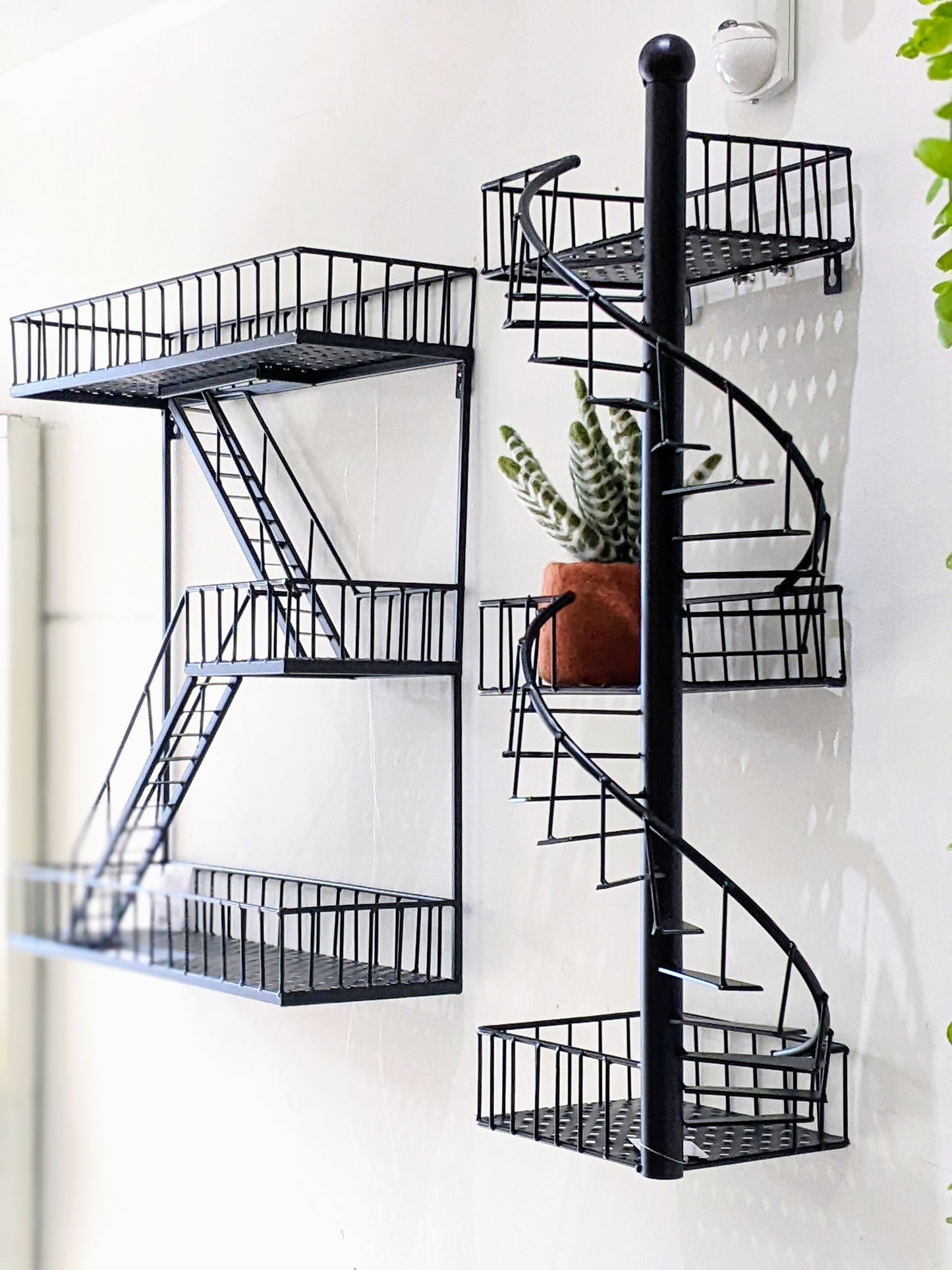 Spiral Fire Escape Wall Decor