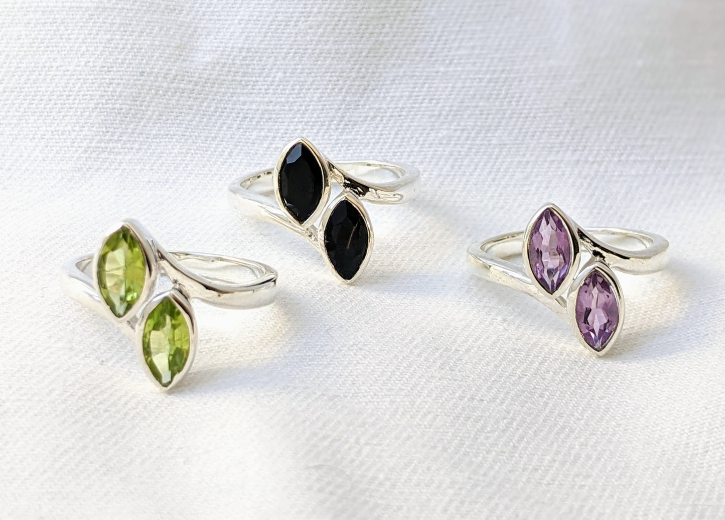 Marquise Gem Stone Ring- Amethyst
