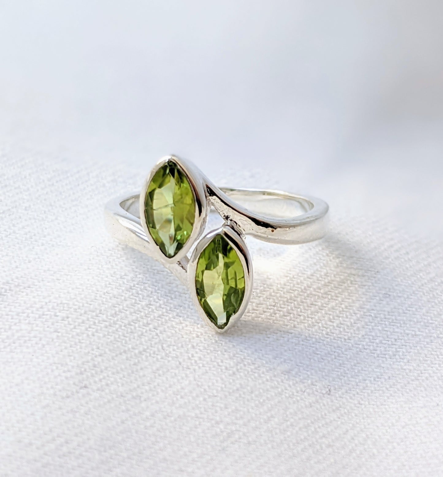 Marquise Gem Stone Ring- Peridot