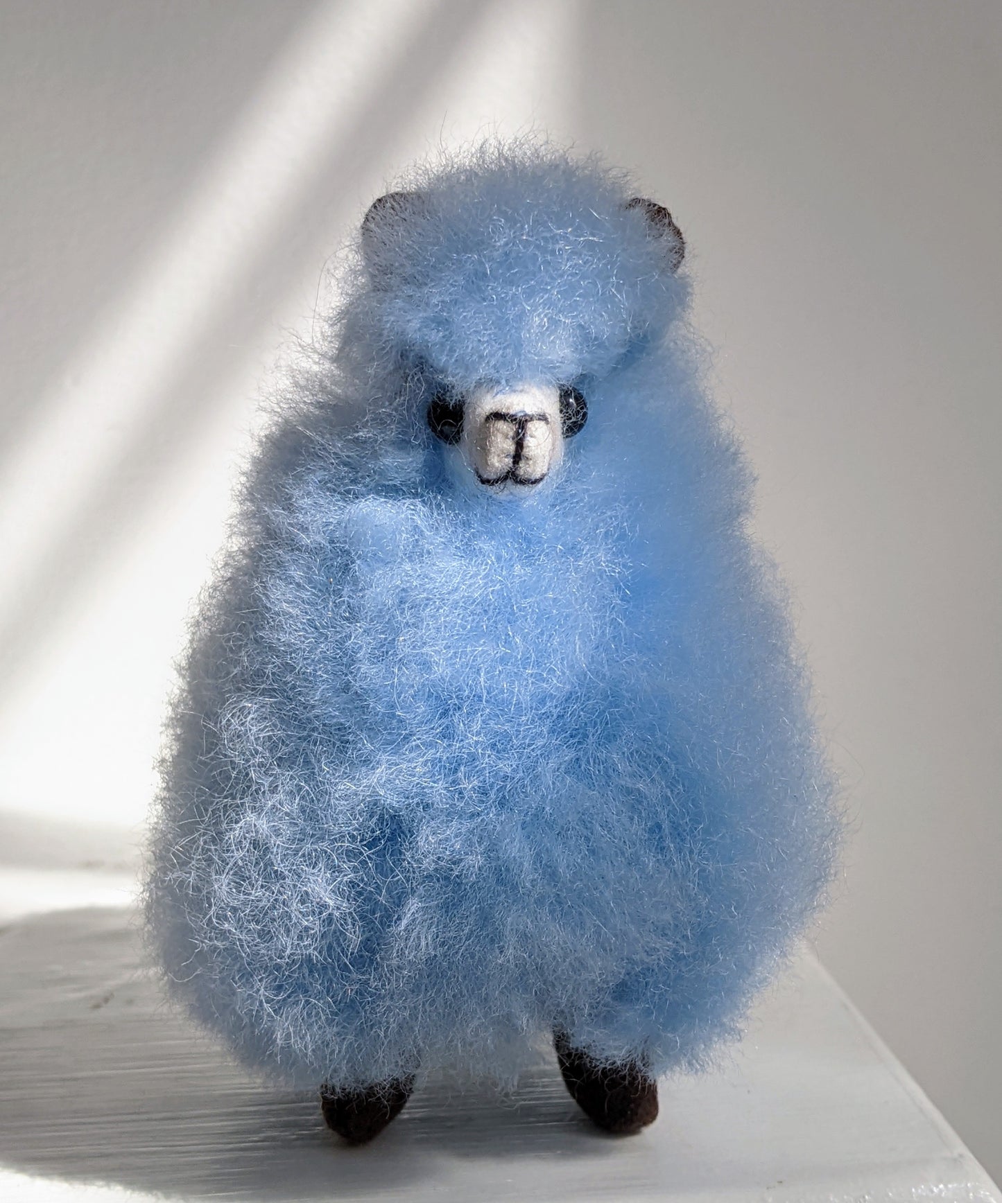 Mini Alpaca 4.5"- Sky Blue