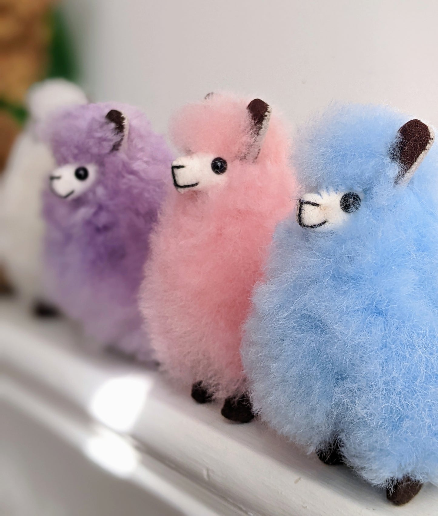 Mini Alpaca 4.5"- Sky Blue
