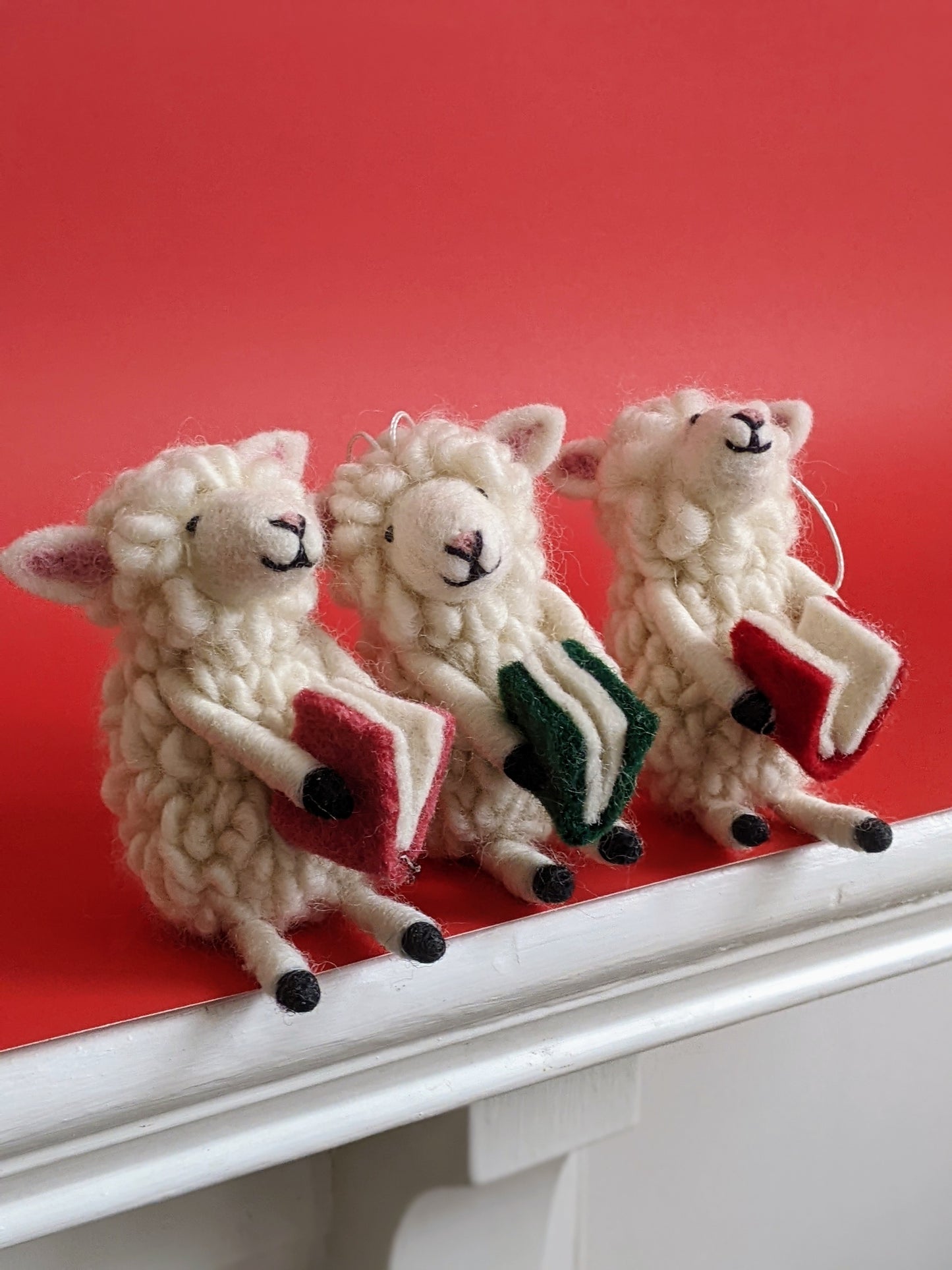 Book Lover Sheep Ornament