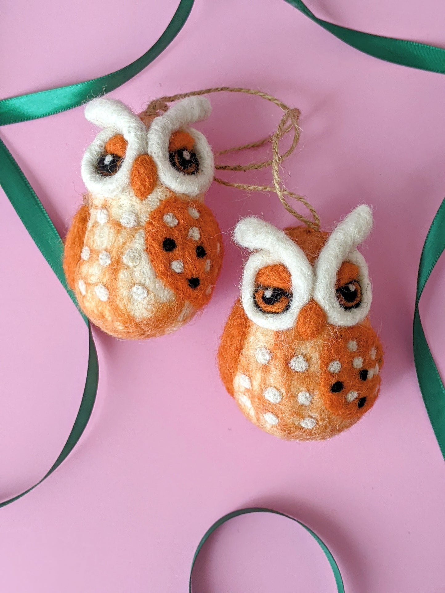 Owl Ornament Needle felted