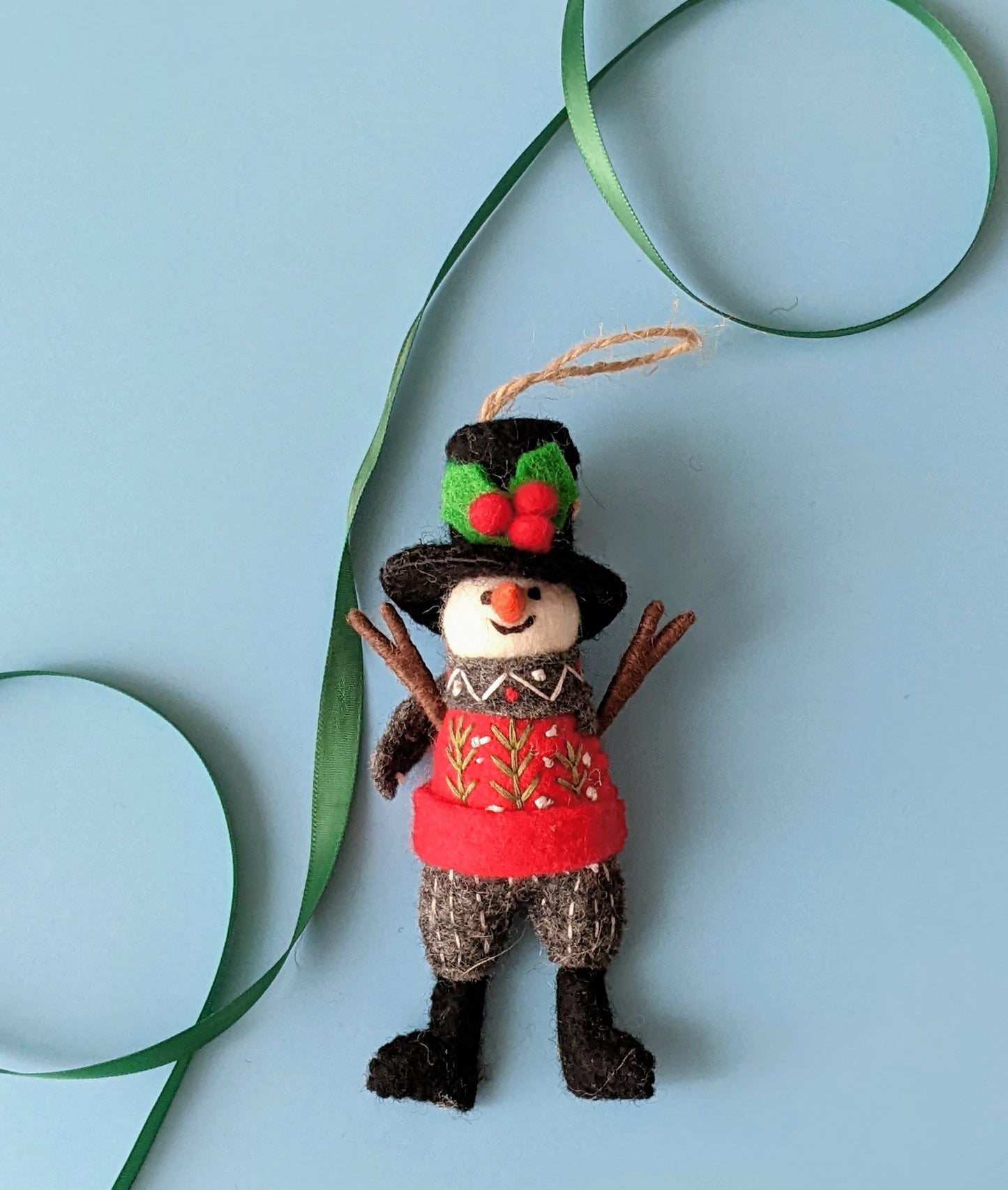 The Elegant Snowman Ornament