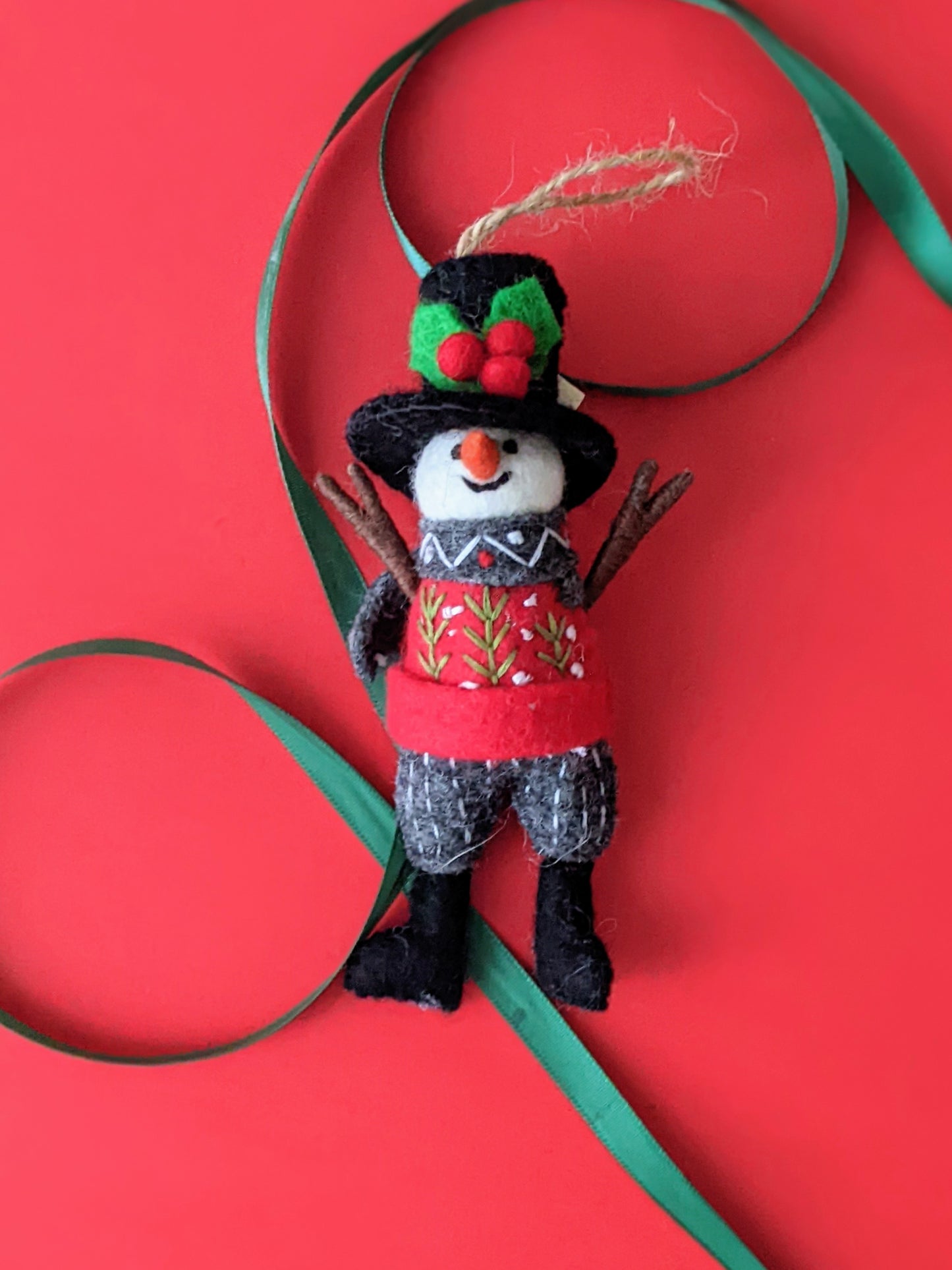 The Elegant Snowman Ornament