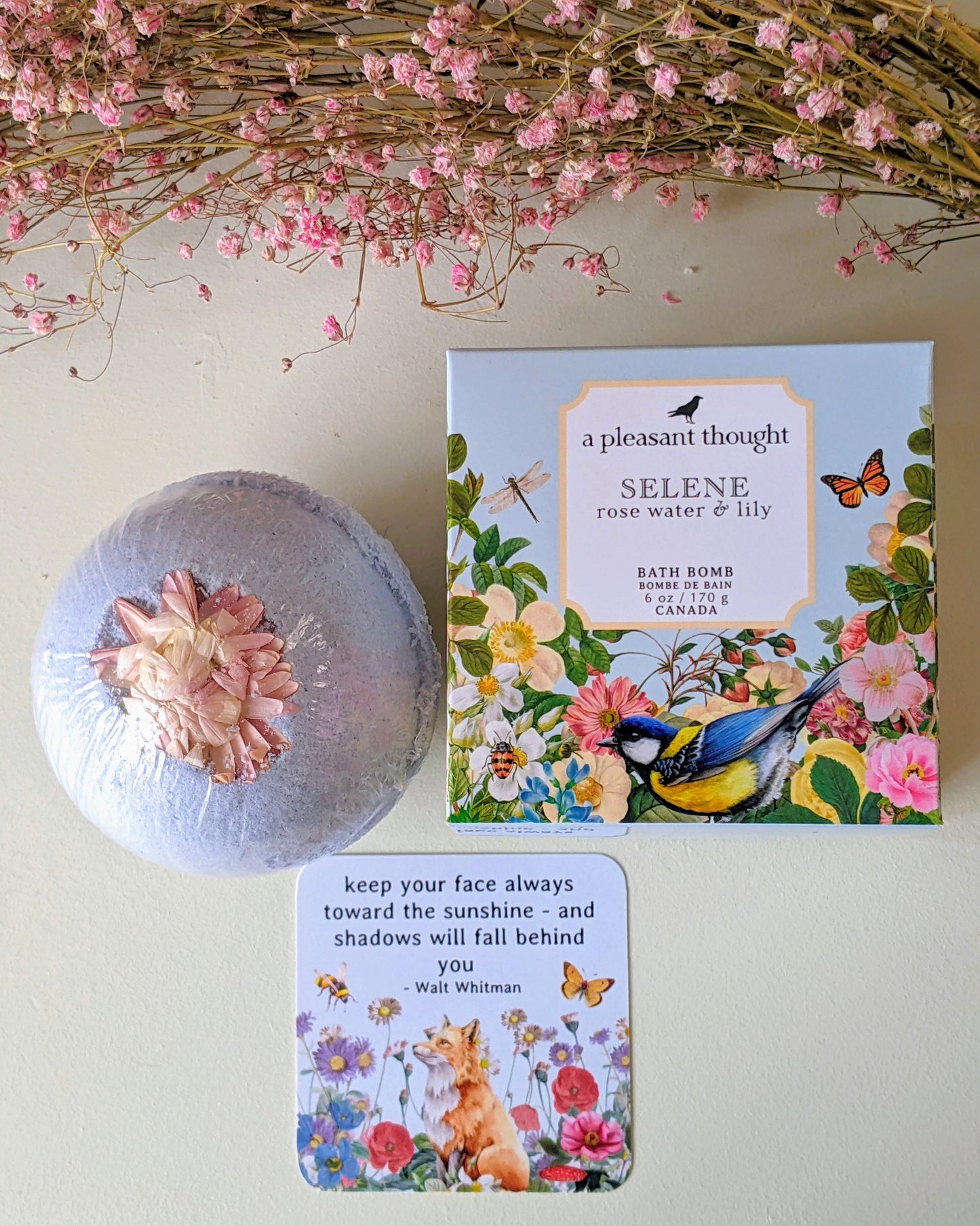 SELENE | ROSE WATER & LILY | BATH BOMB