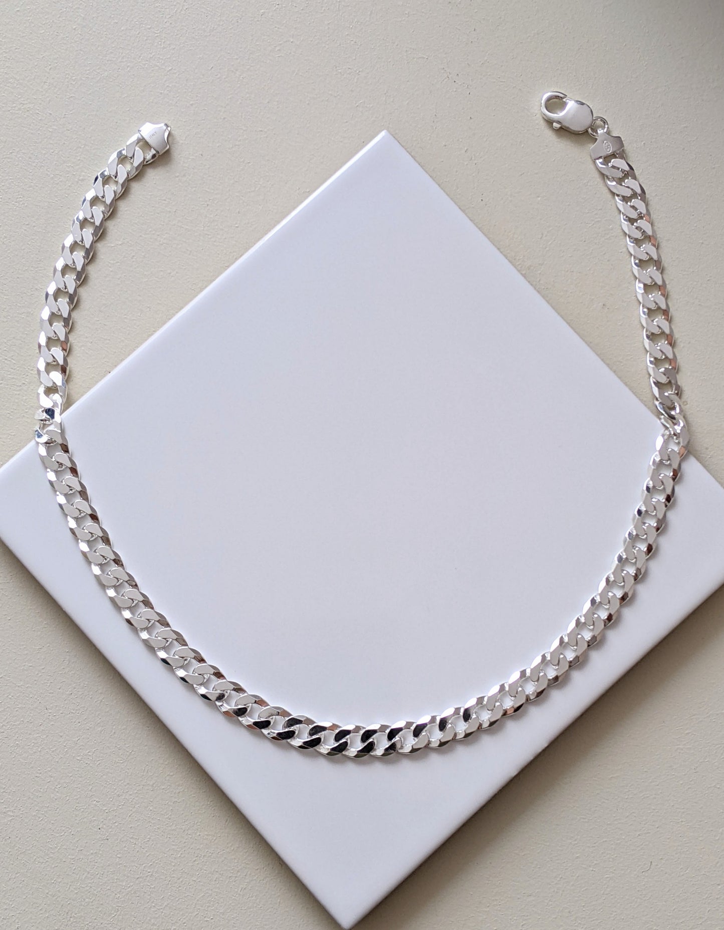 Silver Curb Chain