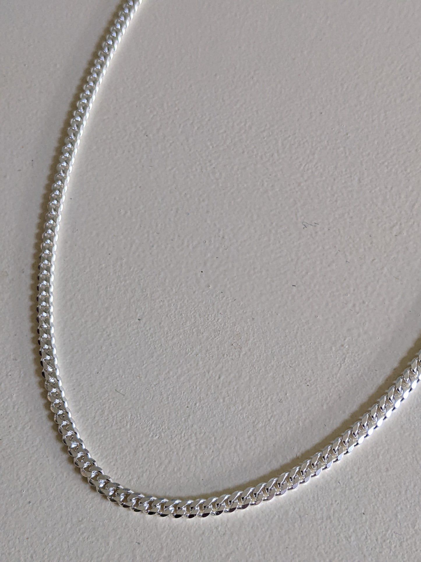 3mm Curb Chain Necklace 20"