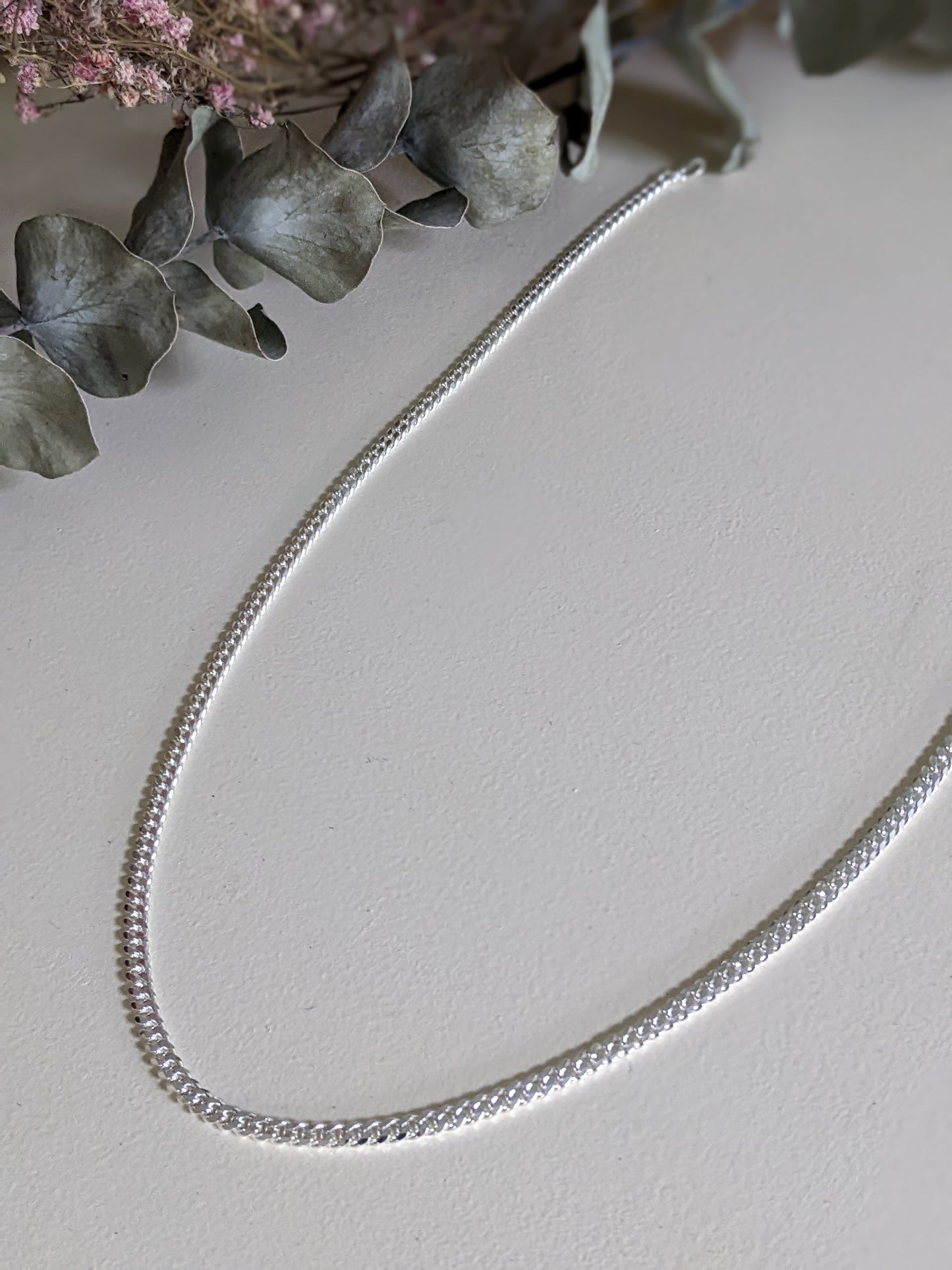3mm Curb Chain Necklace 20"