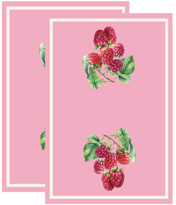 Raspberry Kitchen Towel. Set of 2.