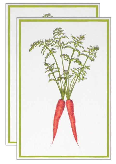 Carrot Kitchen Towel. Set of 2.