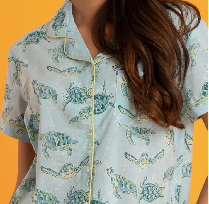 Turtle Shorts Pyjama Set
