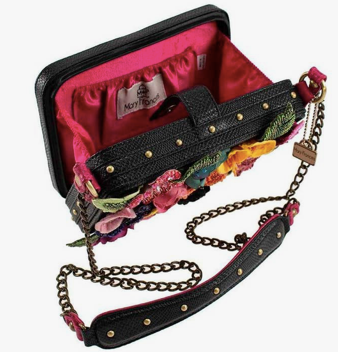 Blooming Beauty Embellished Floral Crossbody Handbag
