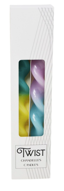 Twist Tie Dye Candles- Pair