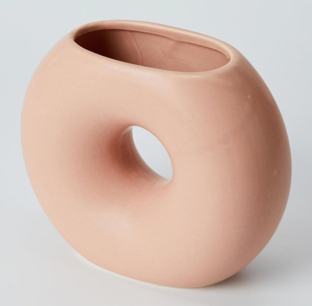 Pink Donut Vase