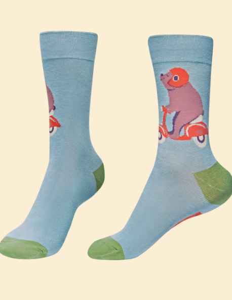 MEN'S SPEEDY BEAR SOCKS - ICE