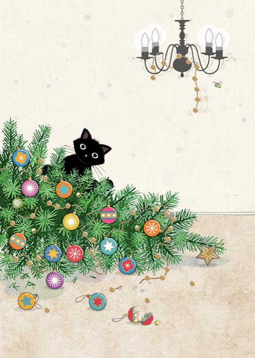 Tree Mischief Card