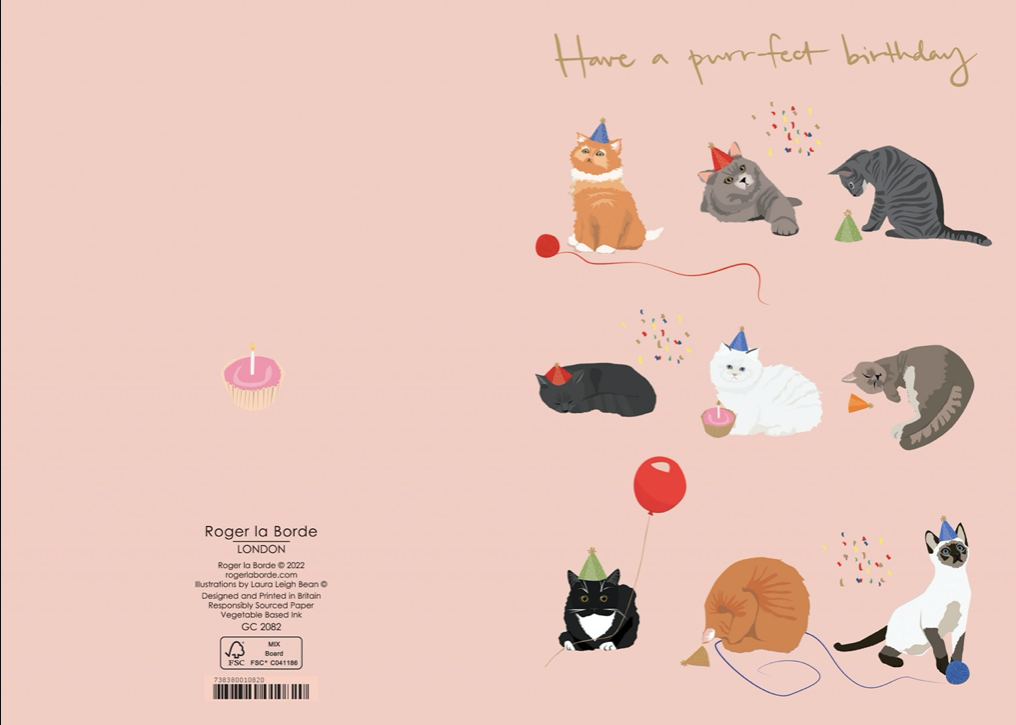 Have a purrfect birthday – Cats Card