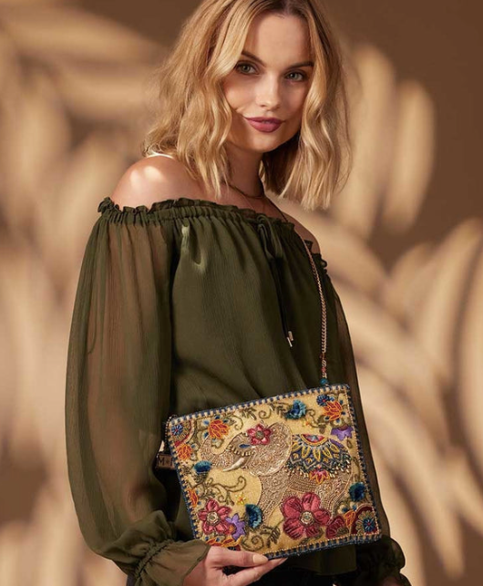 Frolic Crossbody Clutch Elephant Handbag