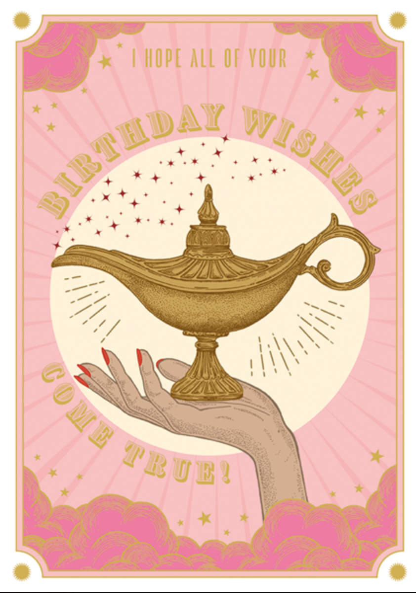 Magic Lamp Birthday Card