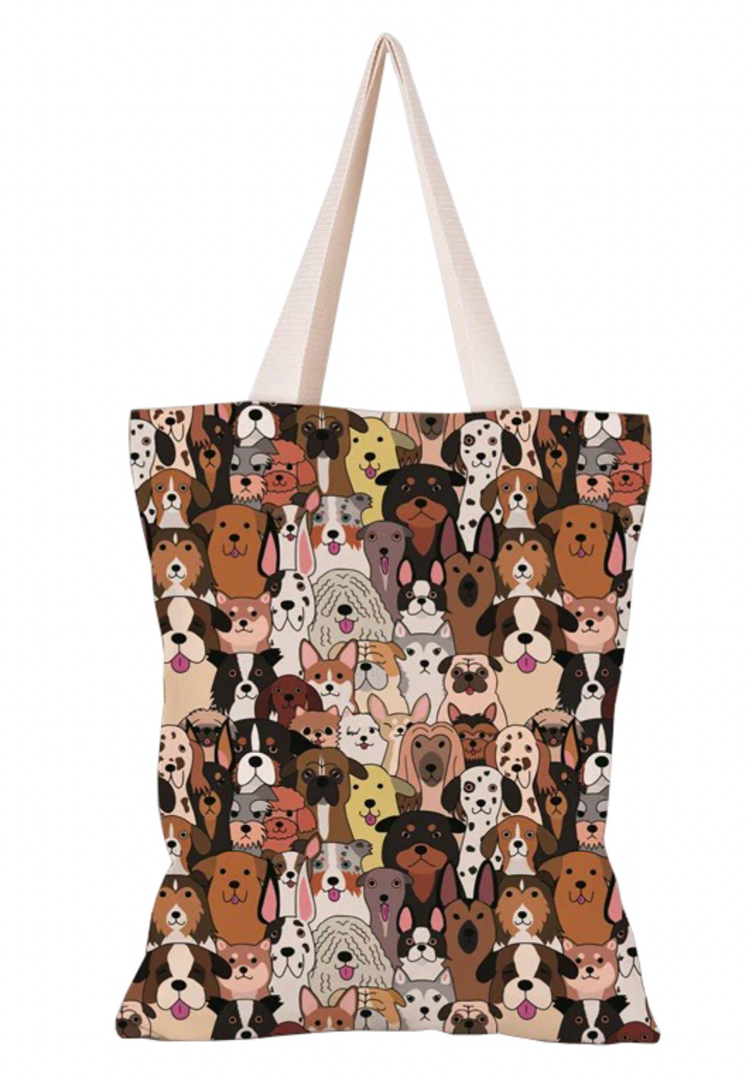 Dog Crowd Tote Bag