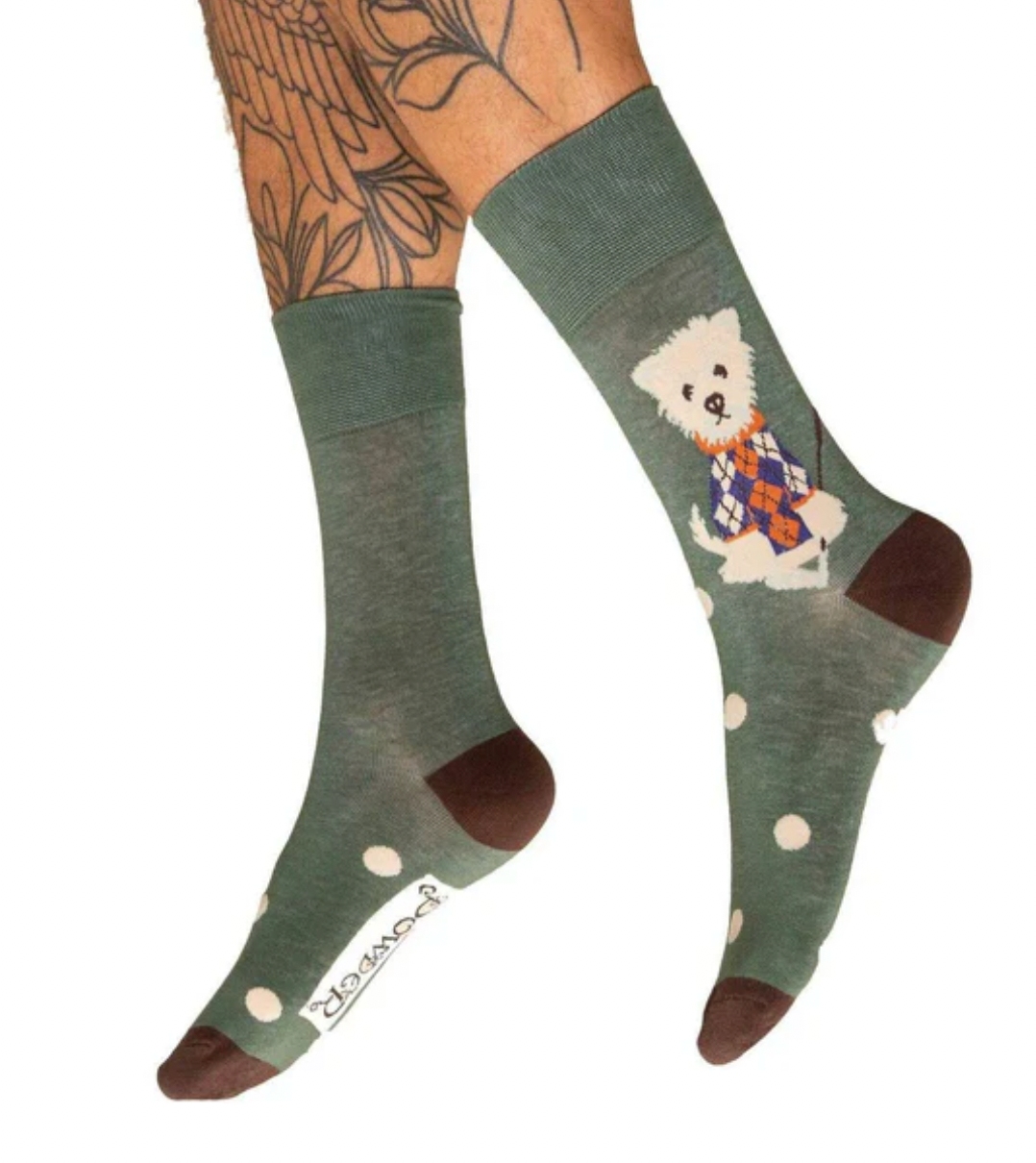Golfing Westie Men's Socks