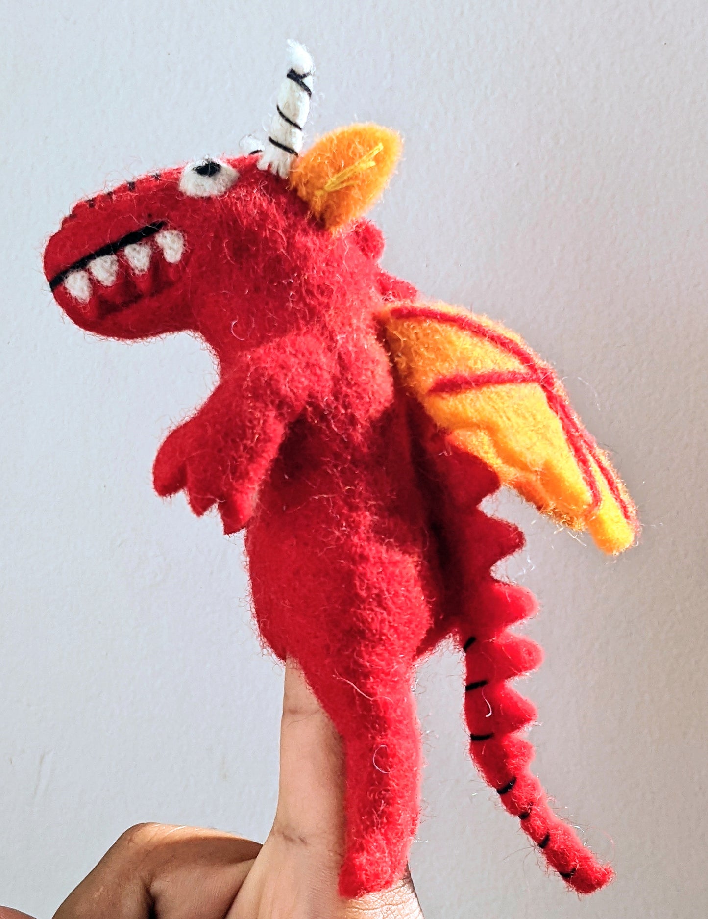 Red Dragon Finger Puppet