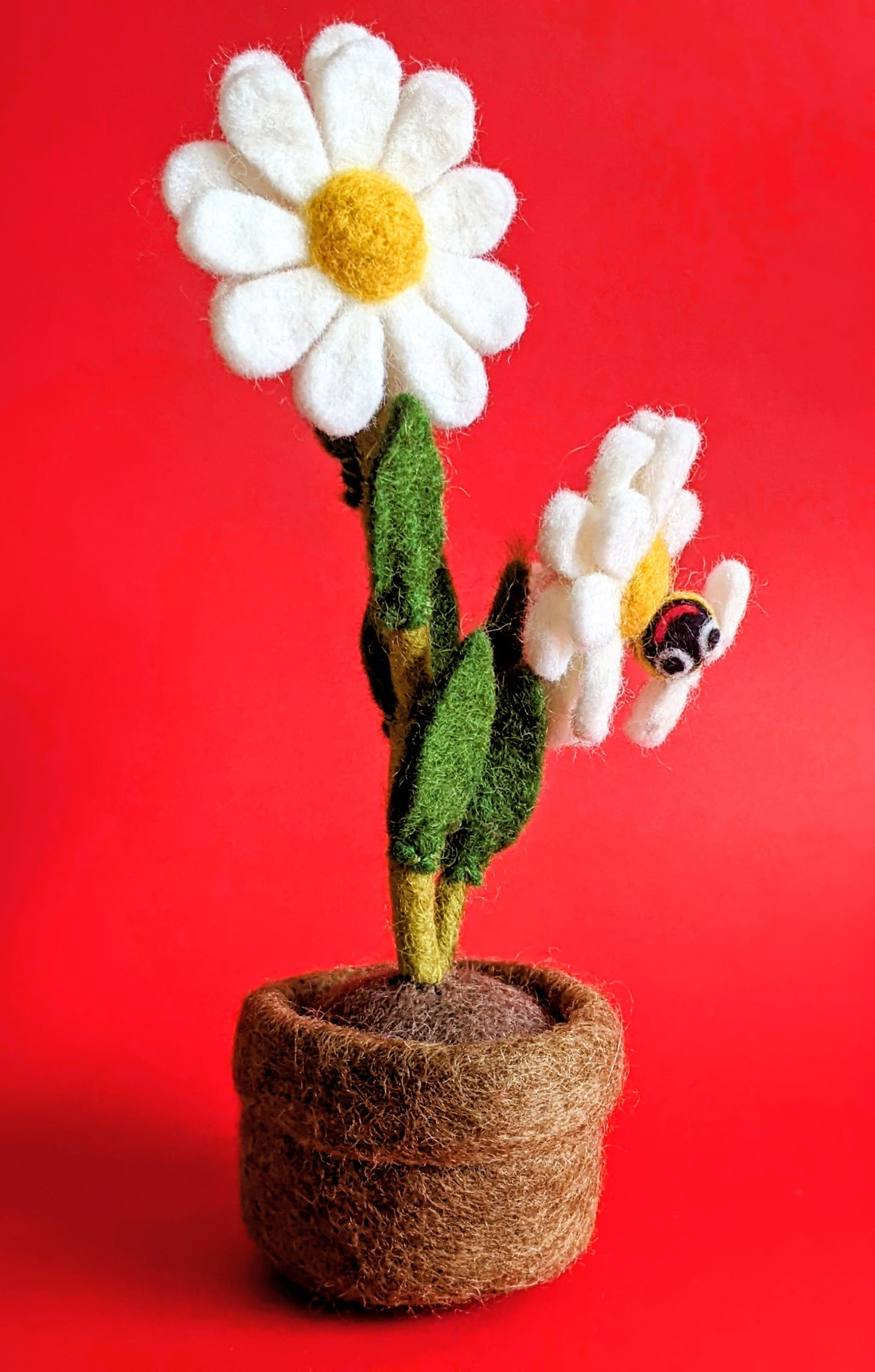Potted Daisy Felt Decoration
