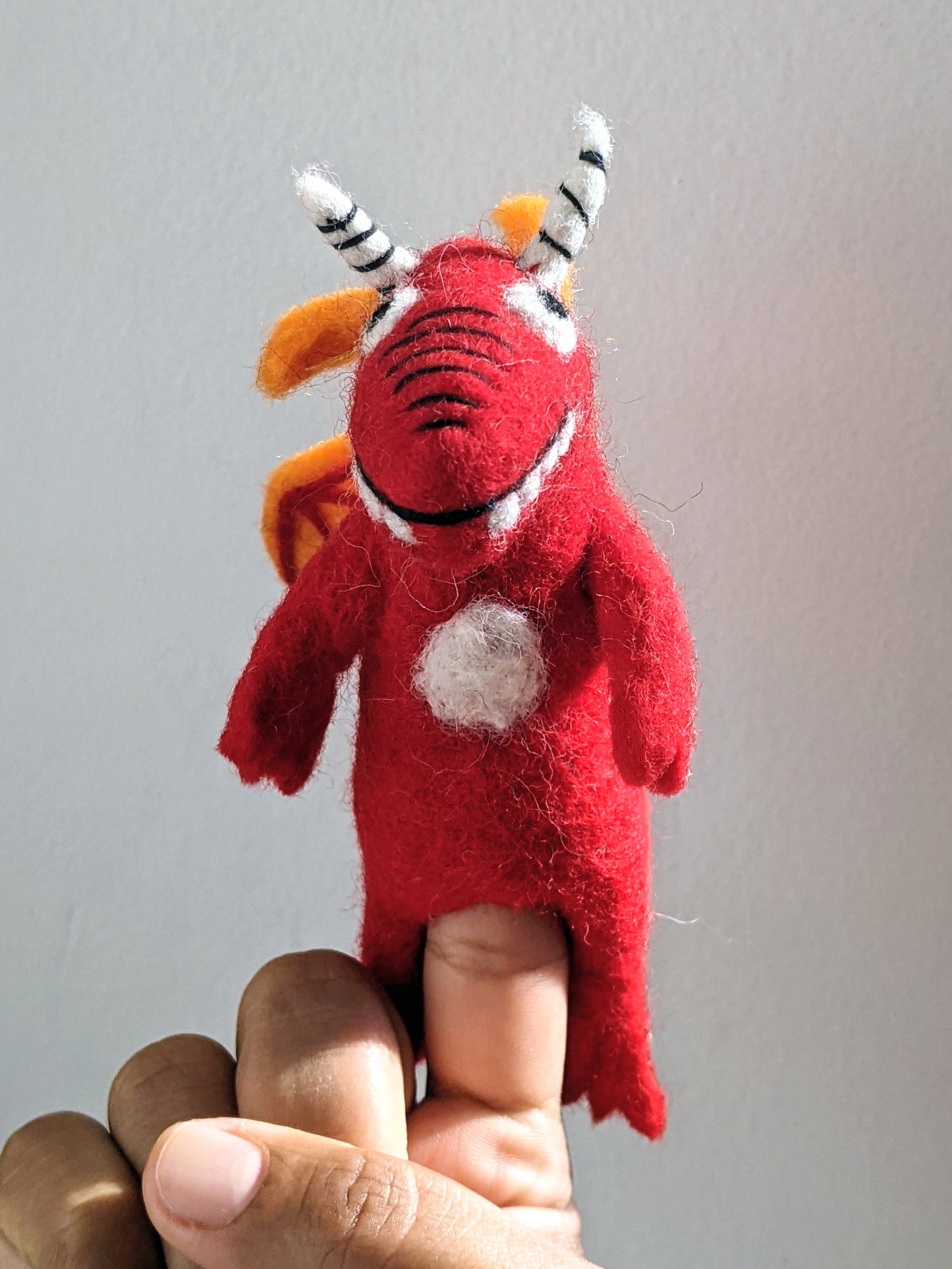 Red Dragon Finger Puppet