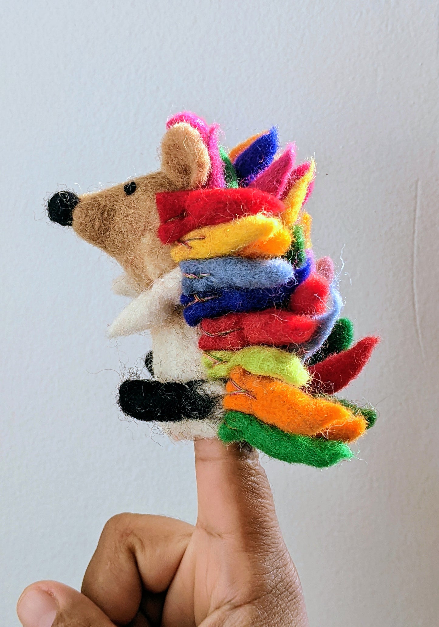 Sprinkles the Hedgehog Finger Puppet