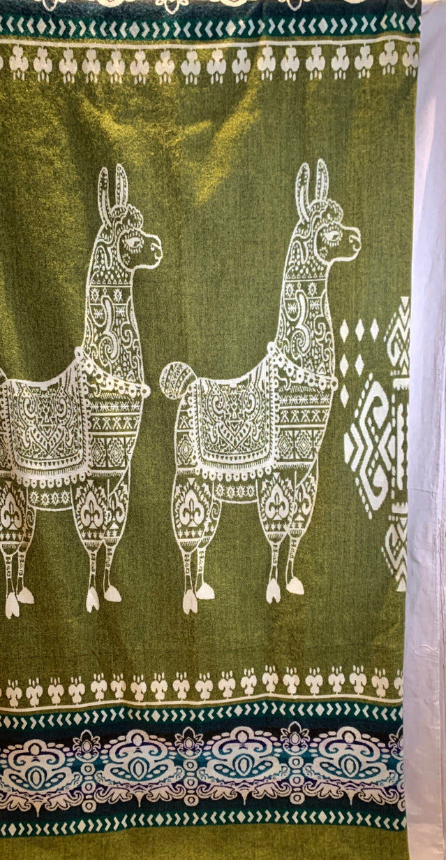 No Probllama Verde Reversible Blanket