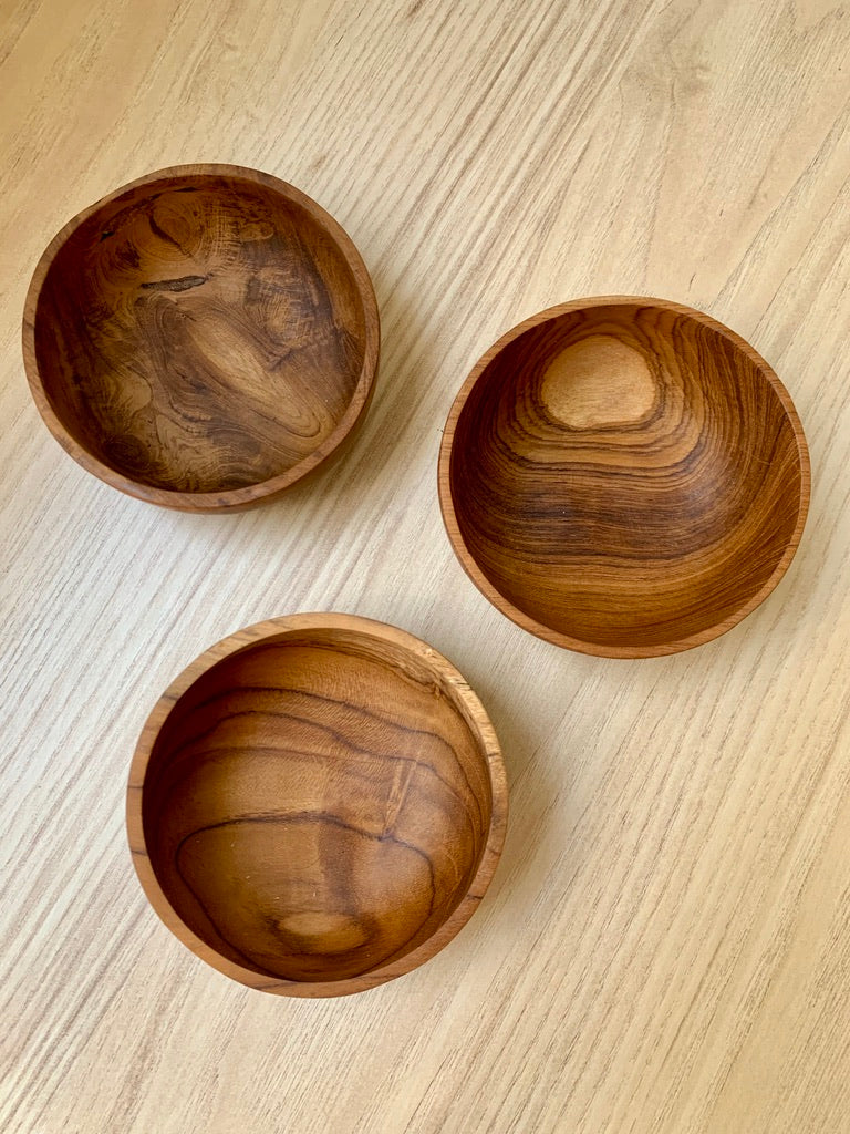 Rounded Wooden Bowl 3.75cm