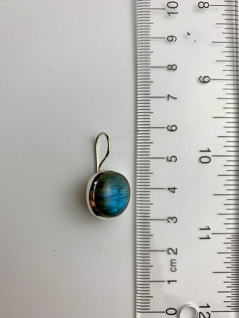 Round Labradorite Earrings