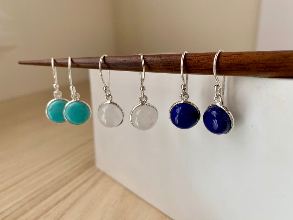 Gemstone Drop Earring