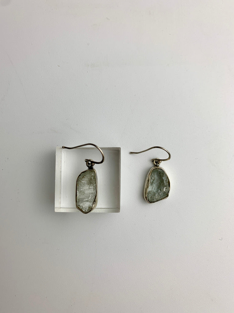 Raw Quartz Earrings