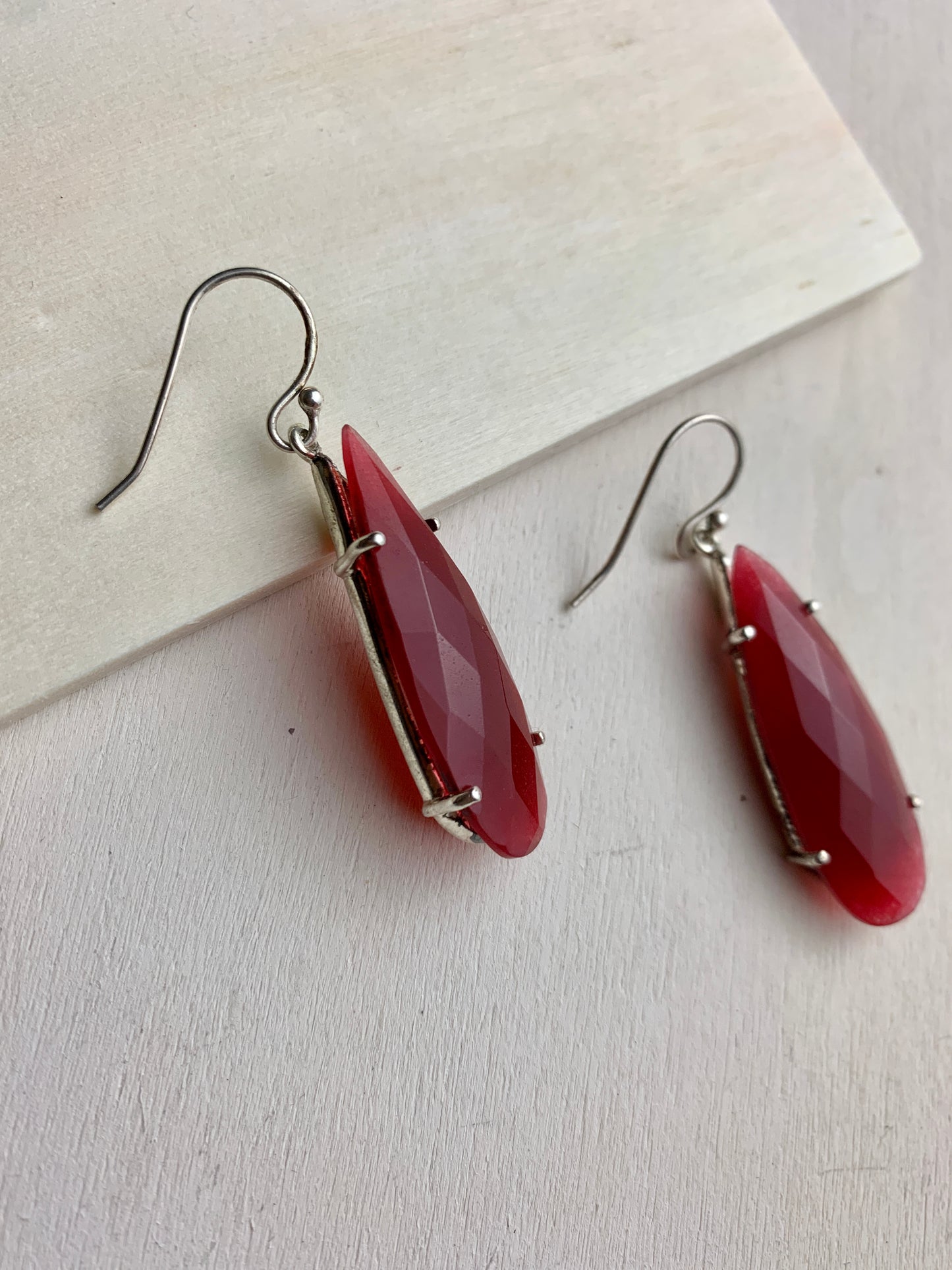 Carnelian Teardrop Earrings