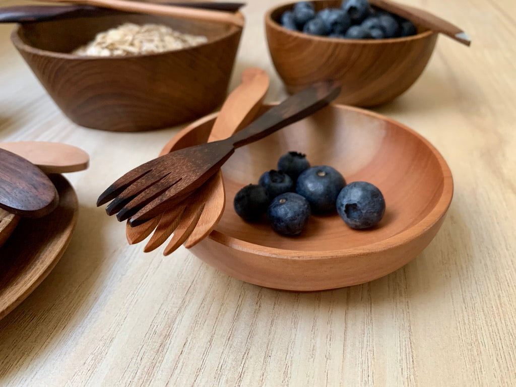 Rounded Wooden Bowl 2.75cm