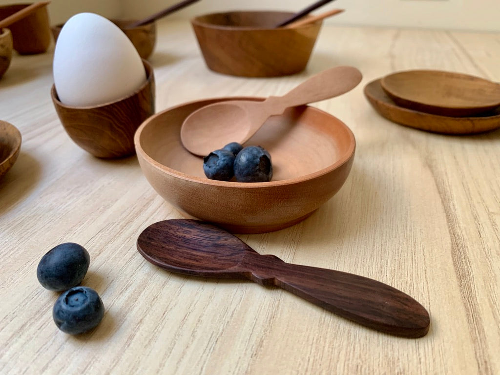 Rounded Wooden Bowl 2.75cm