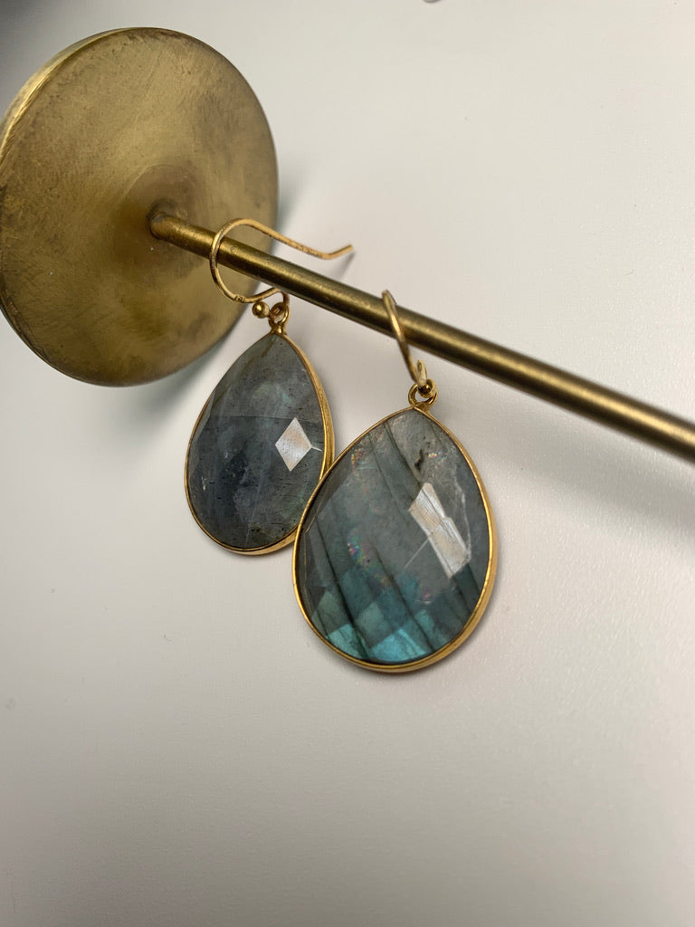 Reina Earrings Labradorite