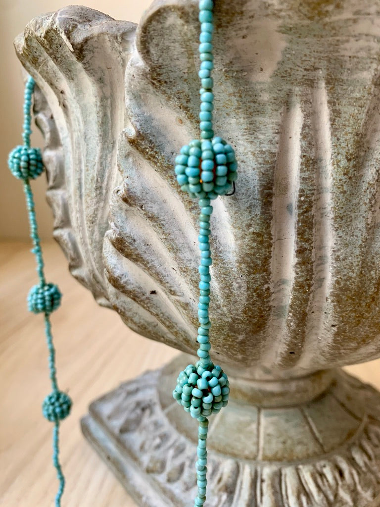 Pom Pom Beaded Necklace