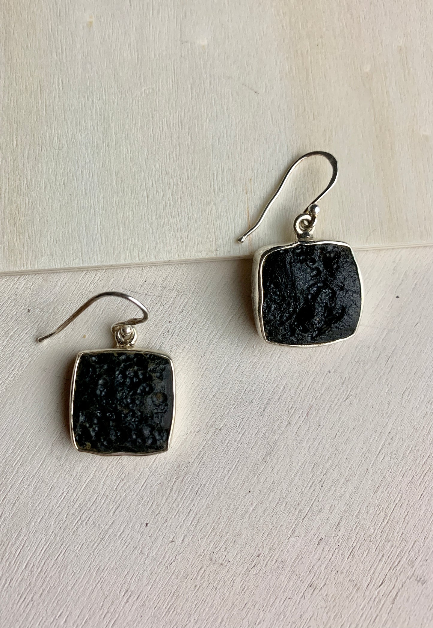 Square Raw Earrings